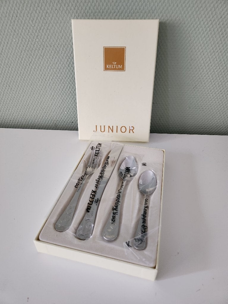 Keltum Junior kinderbestek 4-delig, Ophalen of Verzenden, Nieuw, Rvs of Chroom