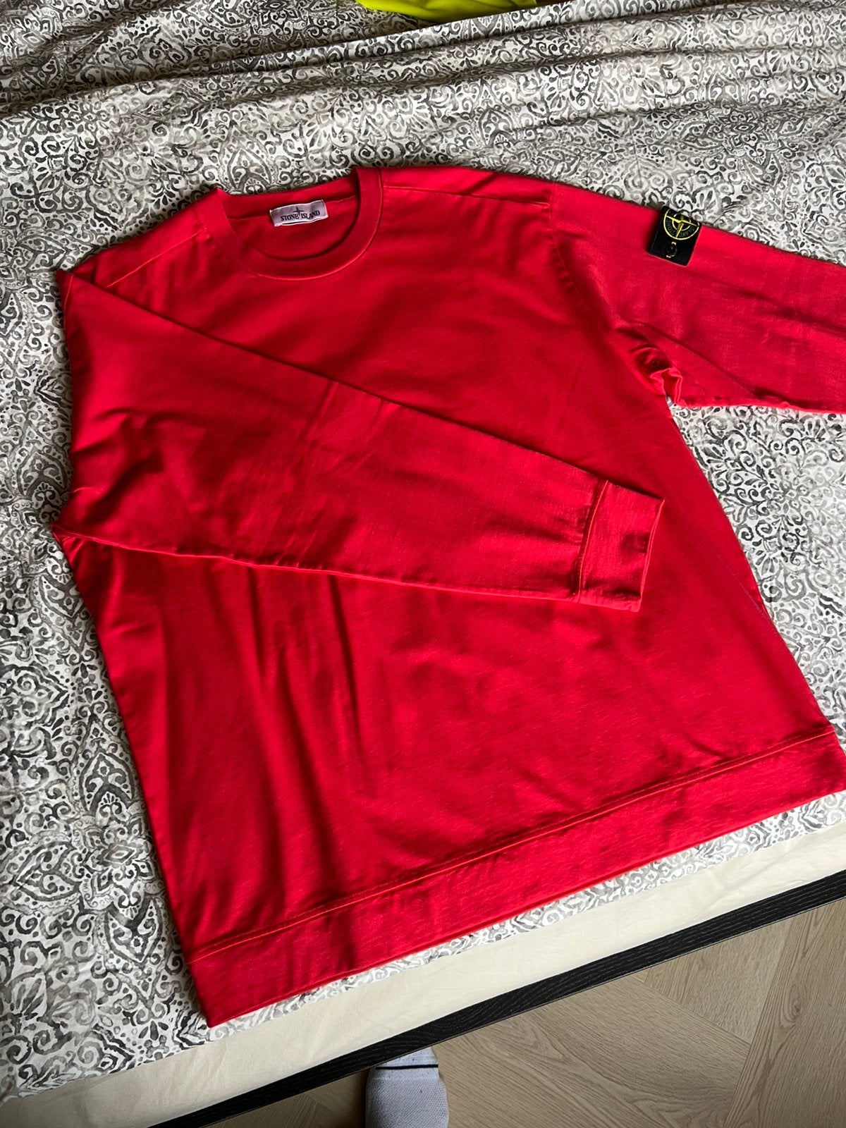Stone Island Heavy Cotton Jersey – RED (XXL), Ophalen of Verzenden, Zo goed als nieuw, Overige maten, Rood