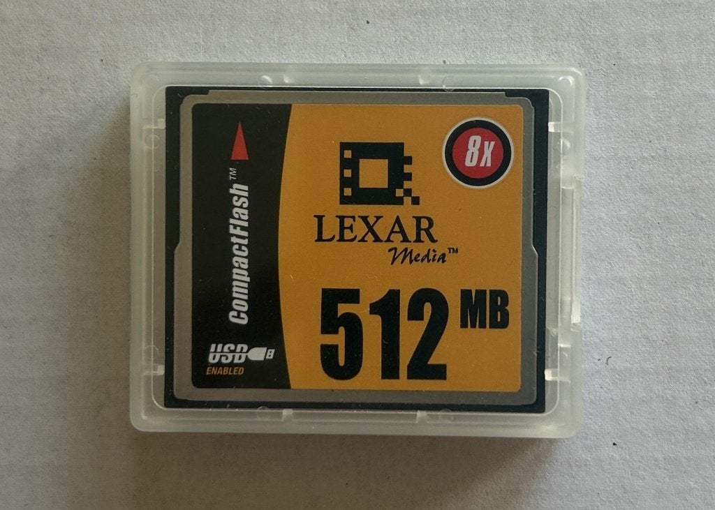Lexar CompactFlash (CF) 512 MB Kaart, Audio, Tv en Foto, Lexar, Zo goed als nieuw, Minder dan 2 GB, Ophalen of Verzenden
