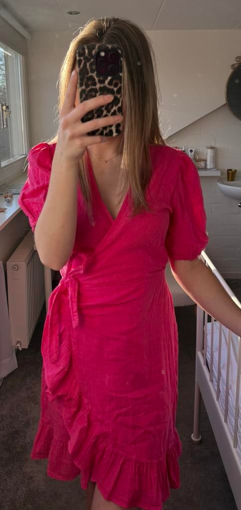 Zomer jurkje, Kleding | Dames, Gelegenheidskleding, Verzenden, Cocktailjurk, Zo goed als nieuw, Roze