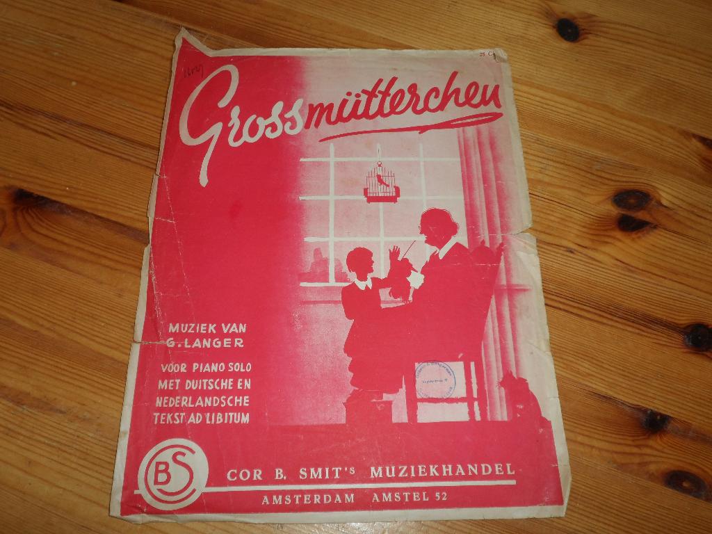 Grossmutterchen - grootmoedertje - g. Lange, Zang, Gebruikt, Ophalen of Verzenden, Artiest of Componist