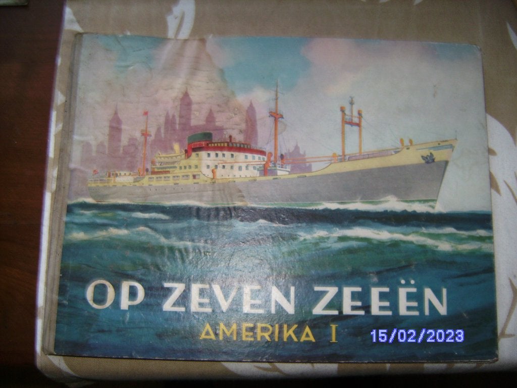 Op Zeven Zeeen plaatjes album A Hooimeijer Barendrecht 1956, Ophalen of Verzenden, Gelezen, Plaatjesalbum