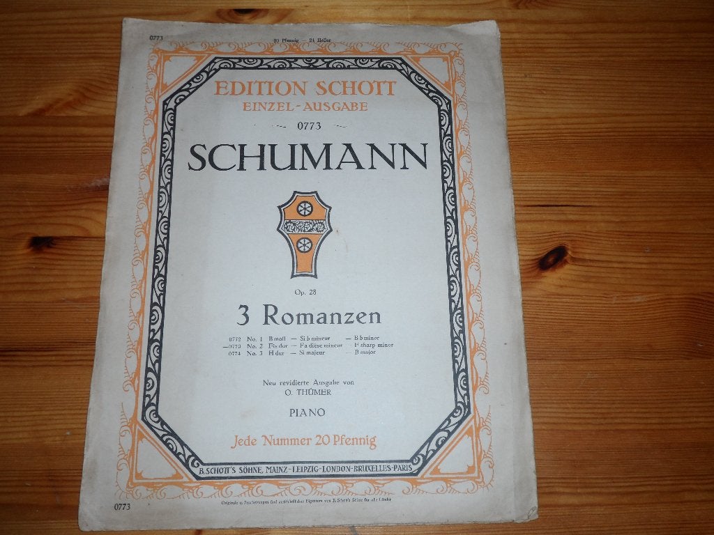 Robert Schumann 3, Gebruikt, Klassiek, Ophalen of Verzenden, Piano