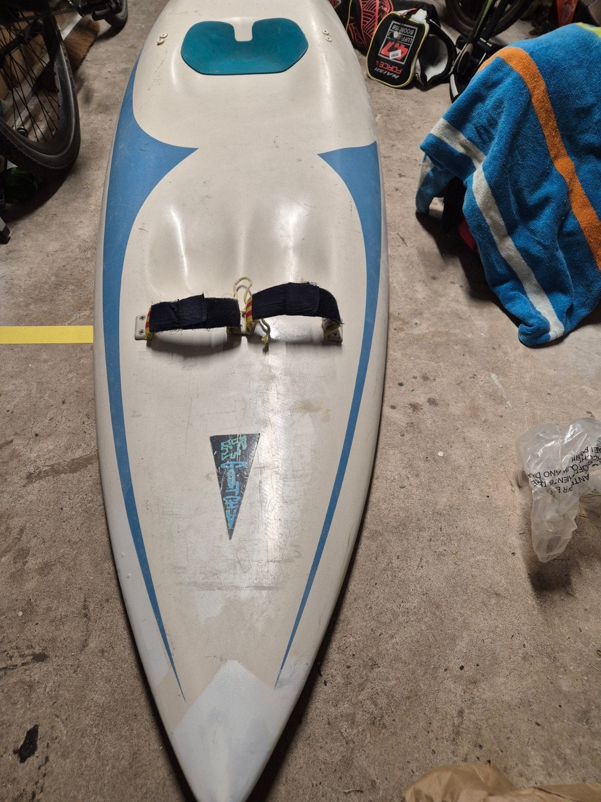 Waveski met peddel, Ophalen, Gebruikt, Eén persoon, Kajak