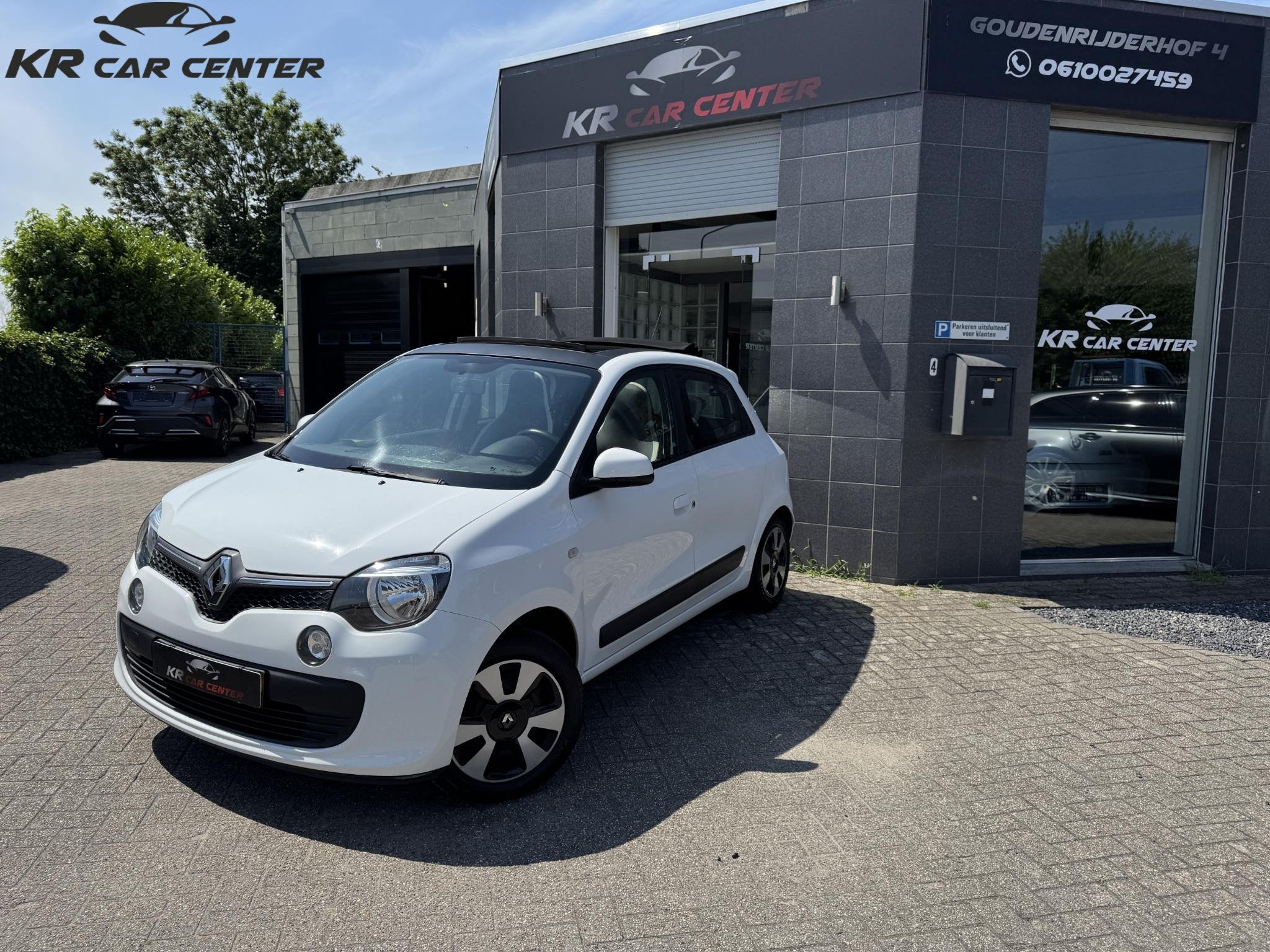 Renault Twingo 1.0 Expression OPEN DAK-AIRCO-CRUISE CTRL-PDC, Gebruikt, 840 kg, 4 stoelen, Wit
