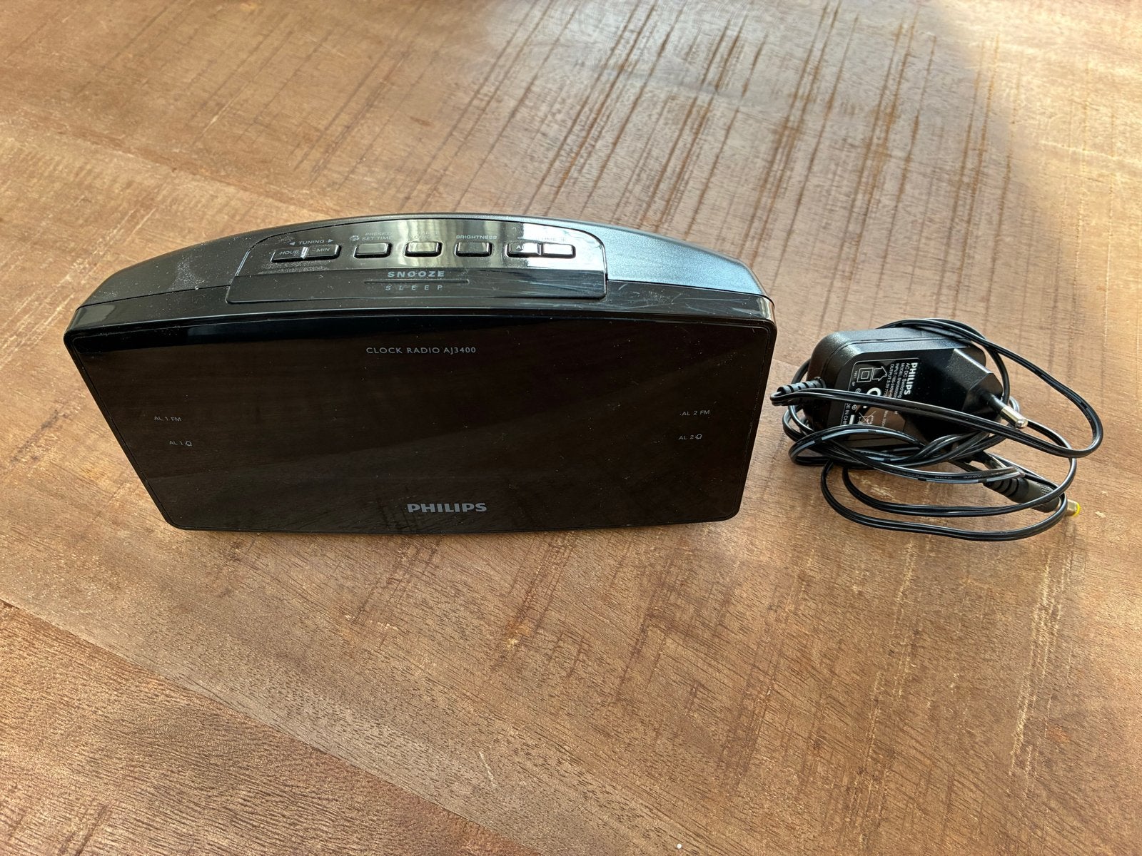 Philips AJ3400 Wekkerradio Zwart, Witgoed en Apparatuur, Wekkers, Ophalen, Gebruikt, Digitaal