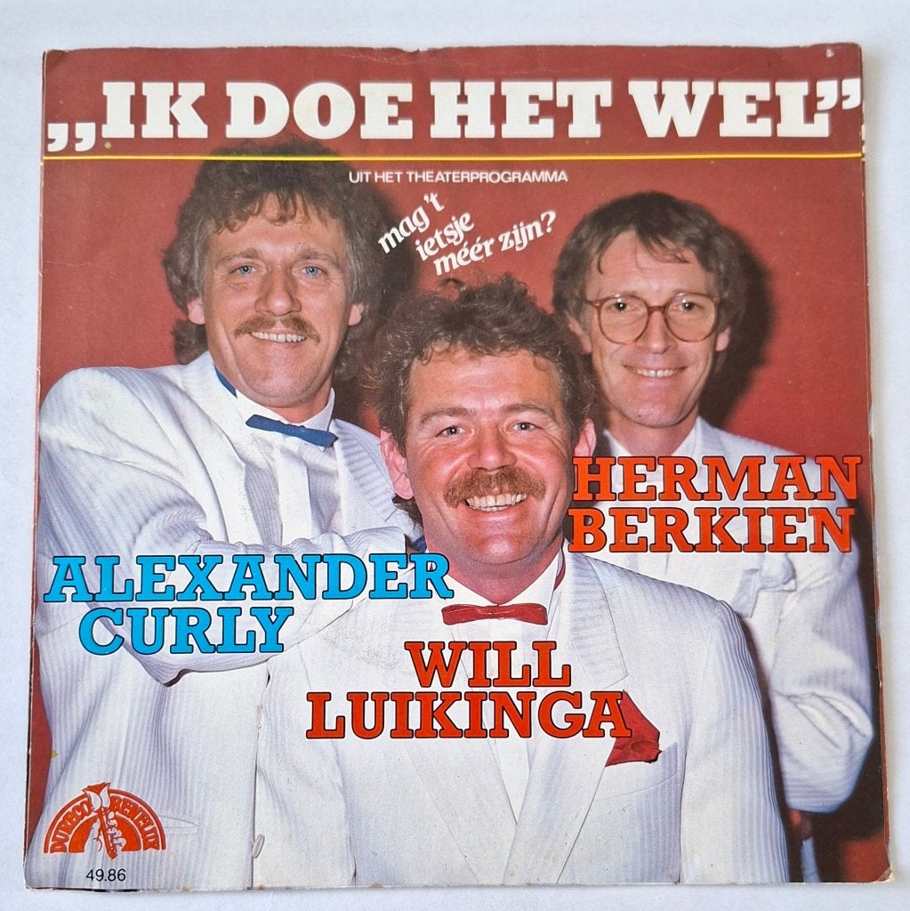 Will Luikinga, Herman Berkien & Alexander Curly, Cd's en Dvd's, Ophalen of Verzenden, Gebruikt, Nederlandstalig, Single