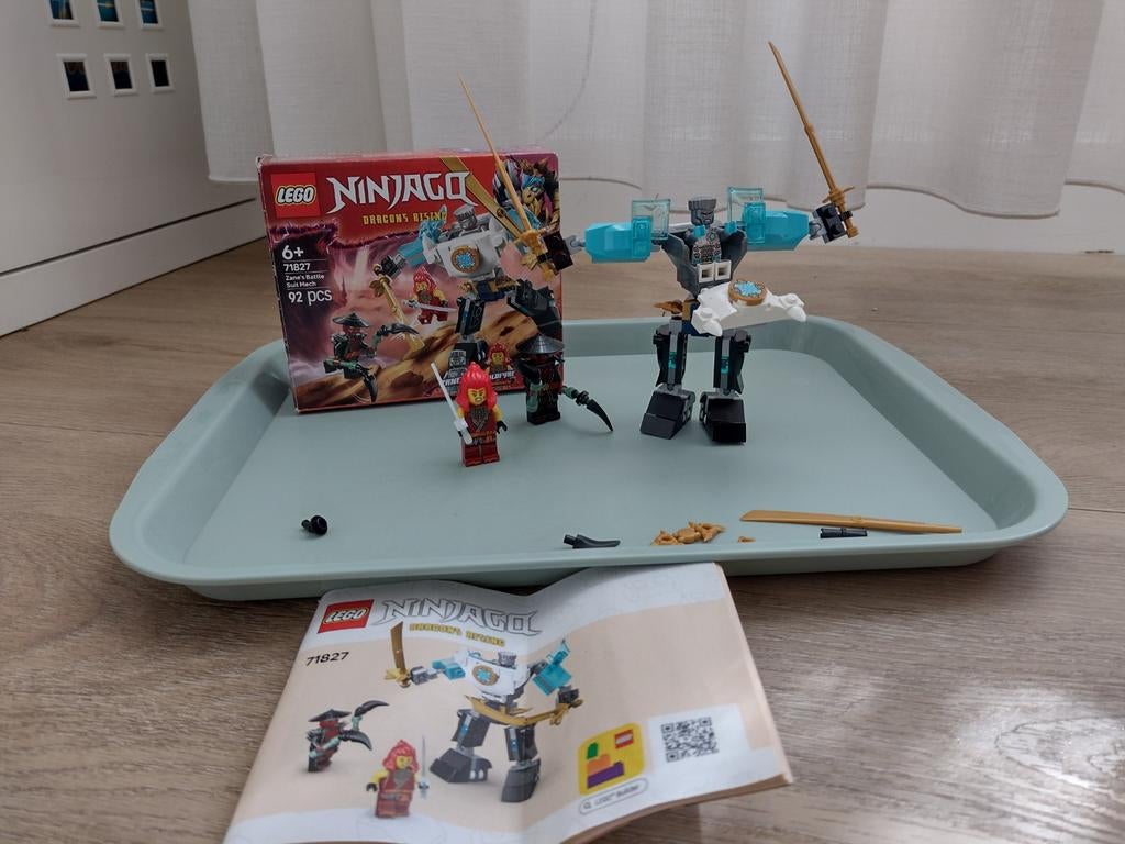 Lego 71827 Ninjago Zane's Battle Mech, Ophalen of Verzenden, Zo goed als nieuw