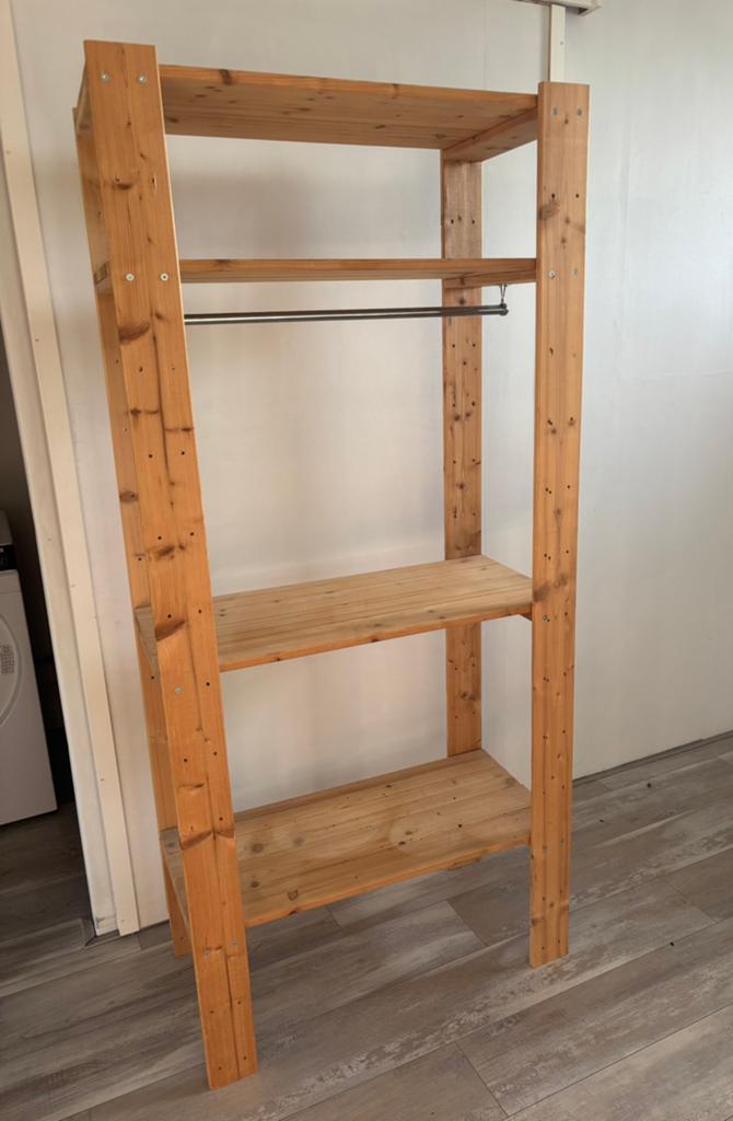 Houten stellingkast - Gratis af te halen, Huis en Inrichting, Kasten | Stellingkasten, Ophalen, Gebruikt