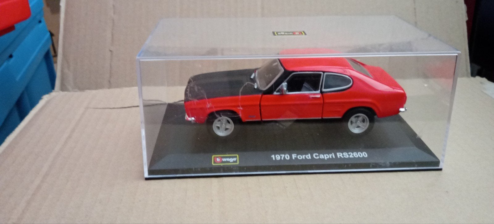 Ford Capri RS2600 1970 burago 1:24. €13,25, Ophalen, Nieuw, Bburago