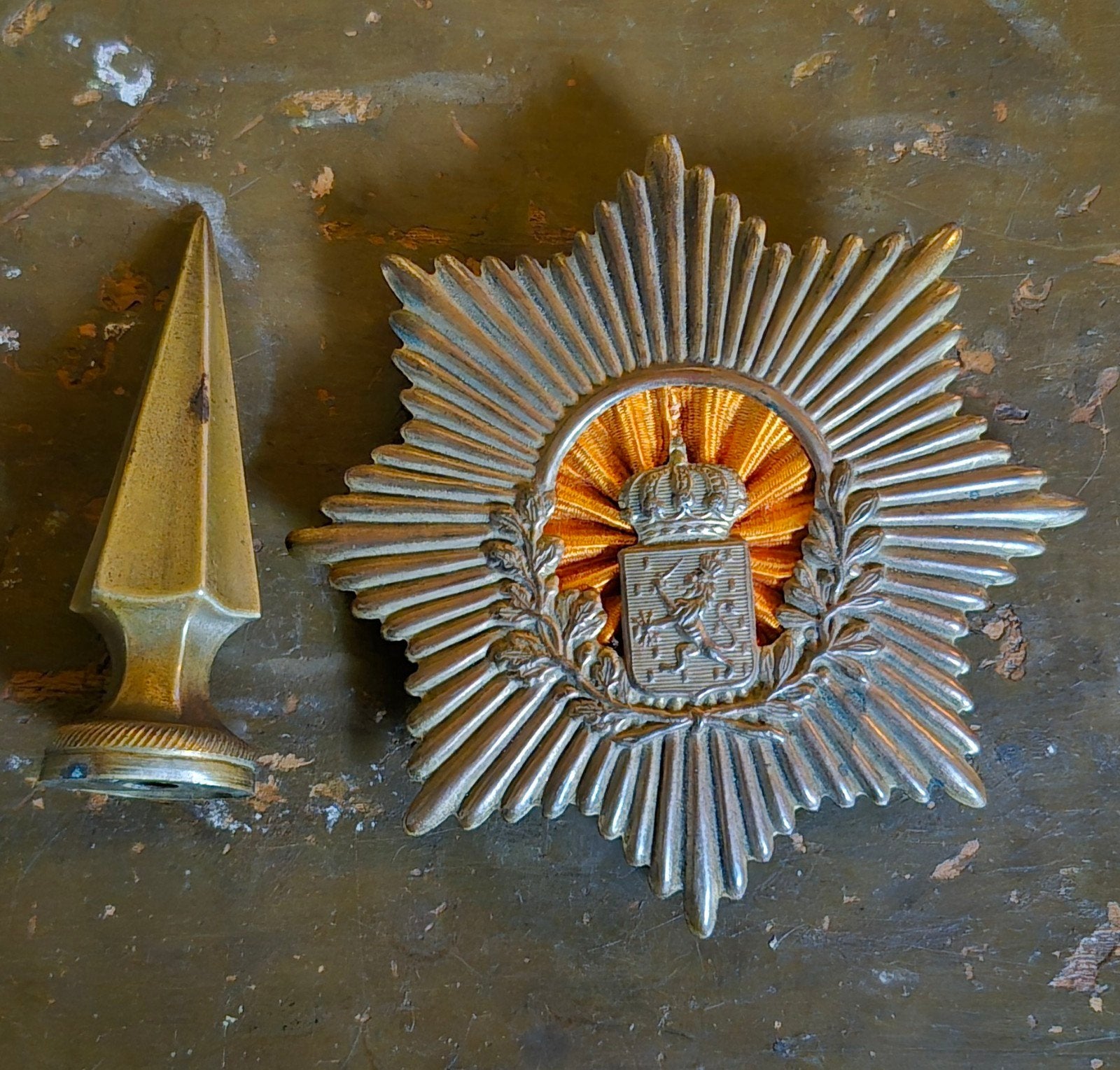 knil helmhoed onderdelen, Verzamelen, Verzenden, Landmacht, Nederland