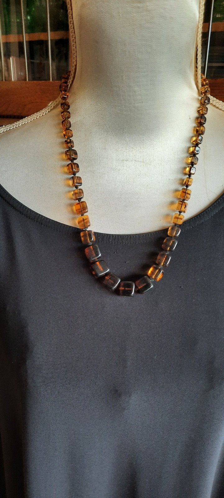 Antieke Art Deco ketting,jaren '30, Ophalen of Verzenden, Overige materialen