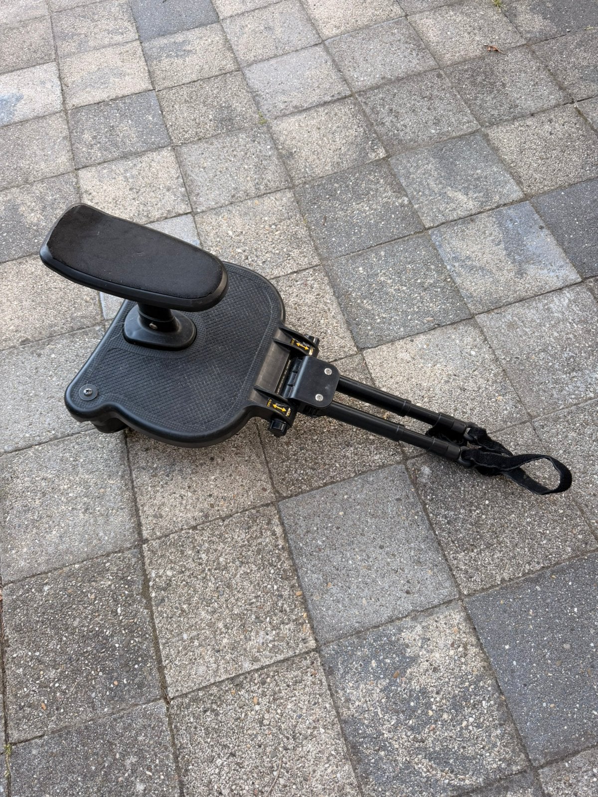 Universele meerijd krukje, Ophalen, Gebruikt