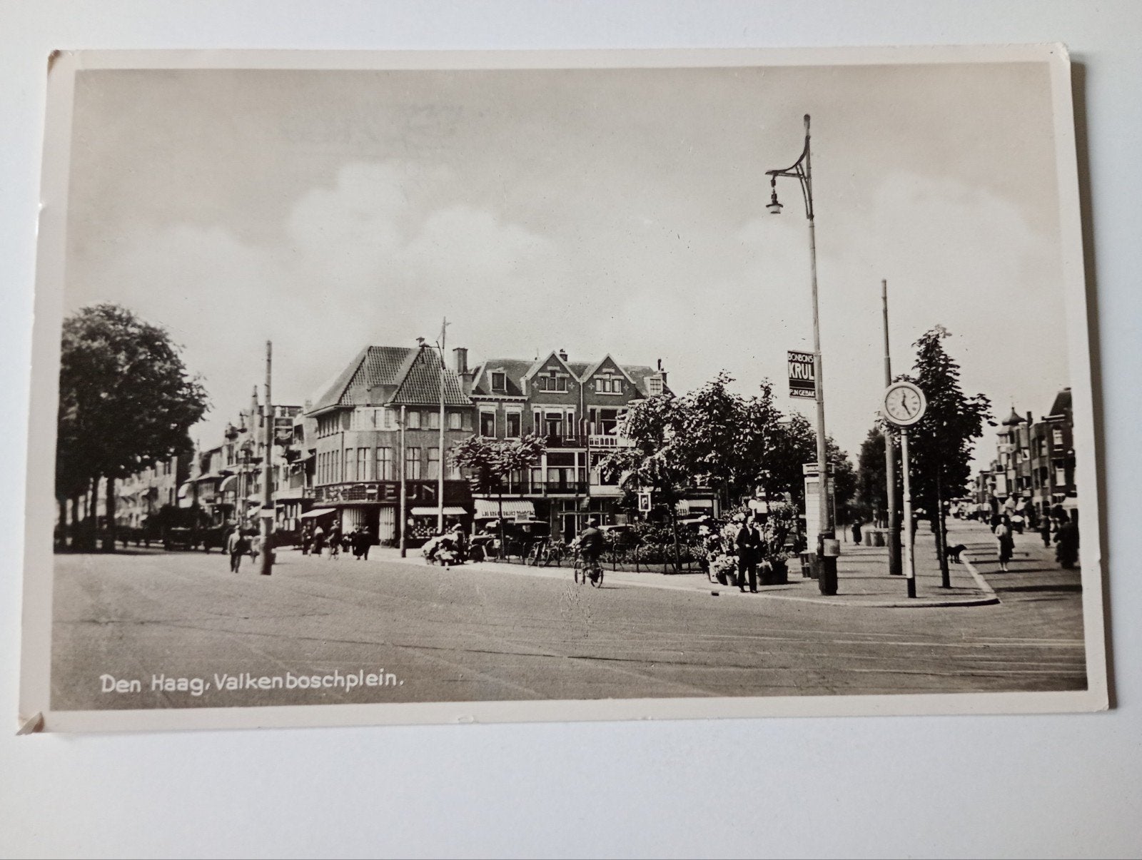 Den Haag Valkenboschplein 1939, Ophalen of Verzenden, 1920 tot 1940, Gelopen, Zuid-Holland