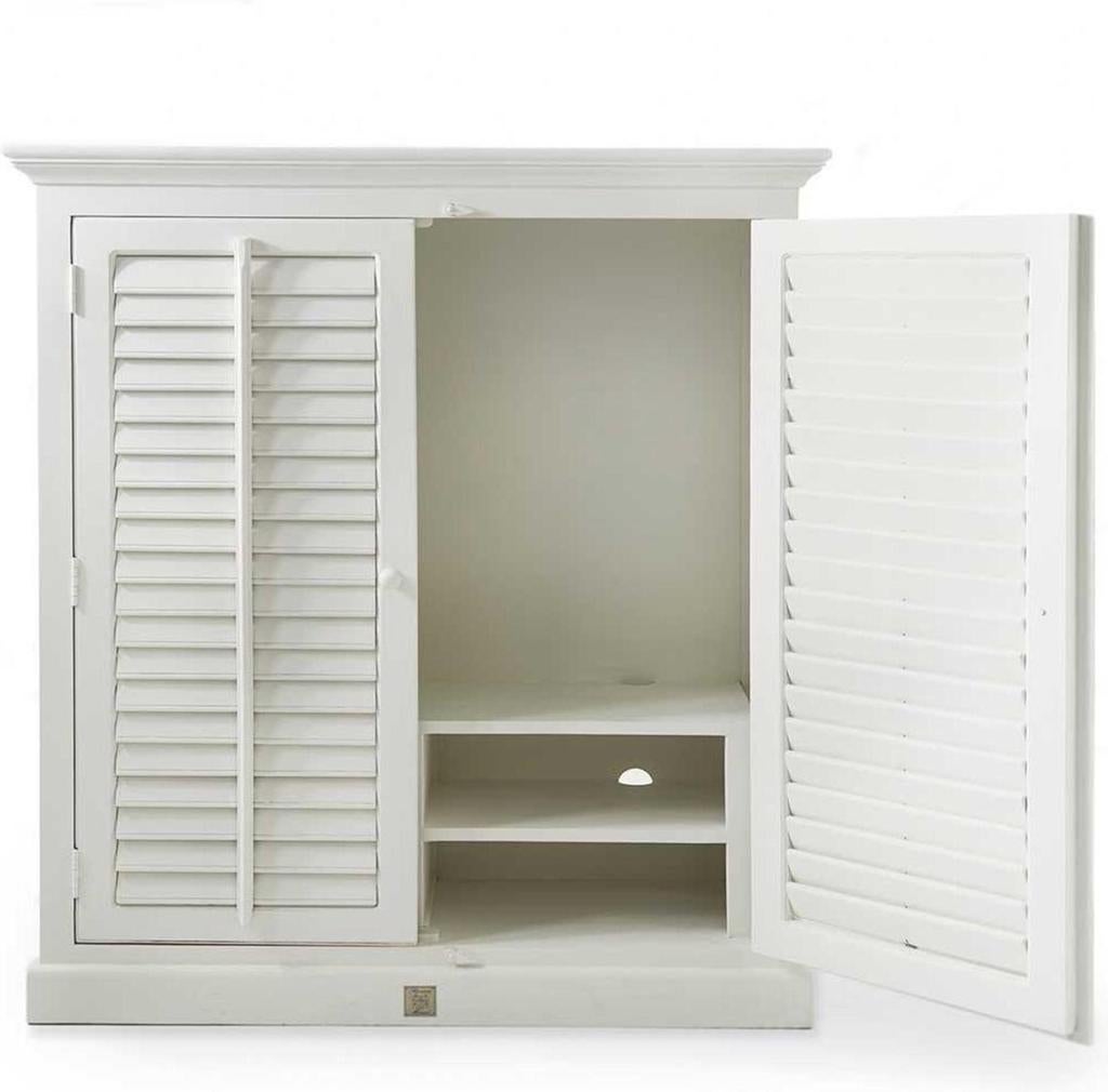 Riviera Maison New Orleans Shutter TV Kast, Ophalen of Verzenden, Zo goed als nieuw, 25 tot 50 cm, 100 tot 150 cm