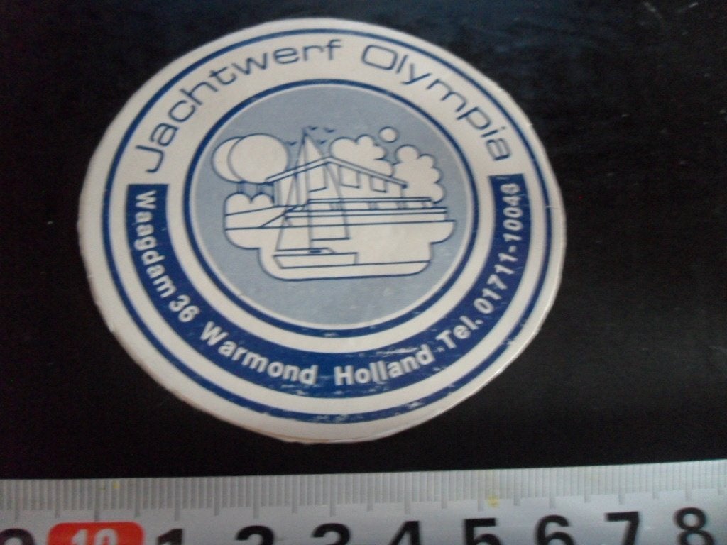 sticker warmond jachtwerf olympia waagdam 36, Ophalen, Zo goed als nieuw
