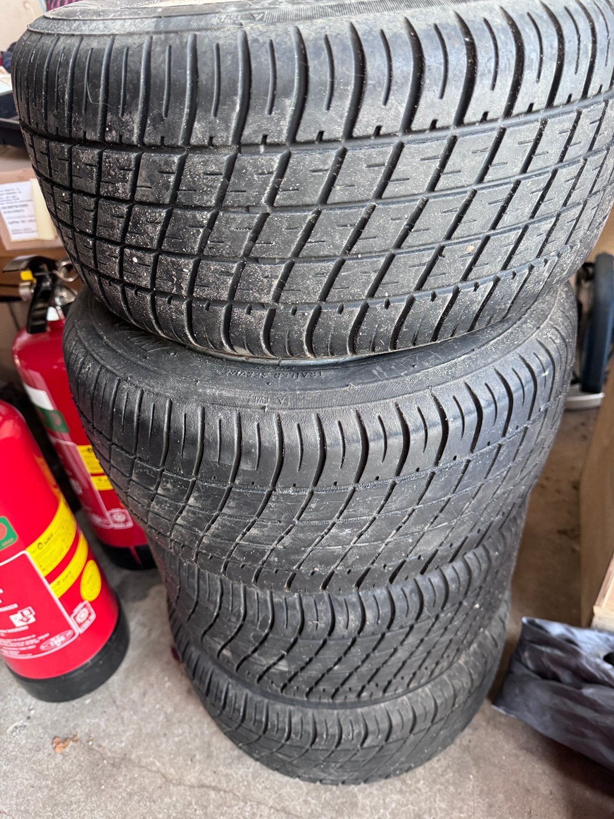 10” velgen met band voor Hapert aanhangwagen/ plateauwagen, Auto diversen, Aanhangwagen-onderdelen, Ophalen, Gebruikt