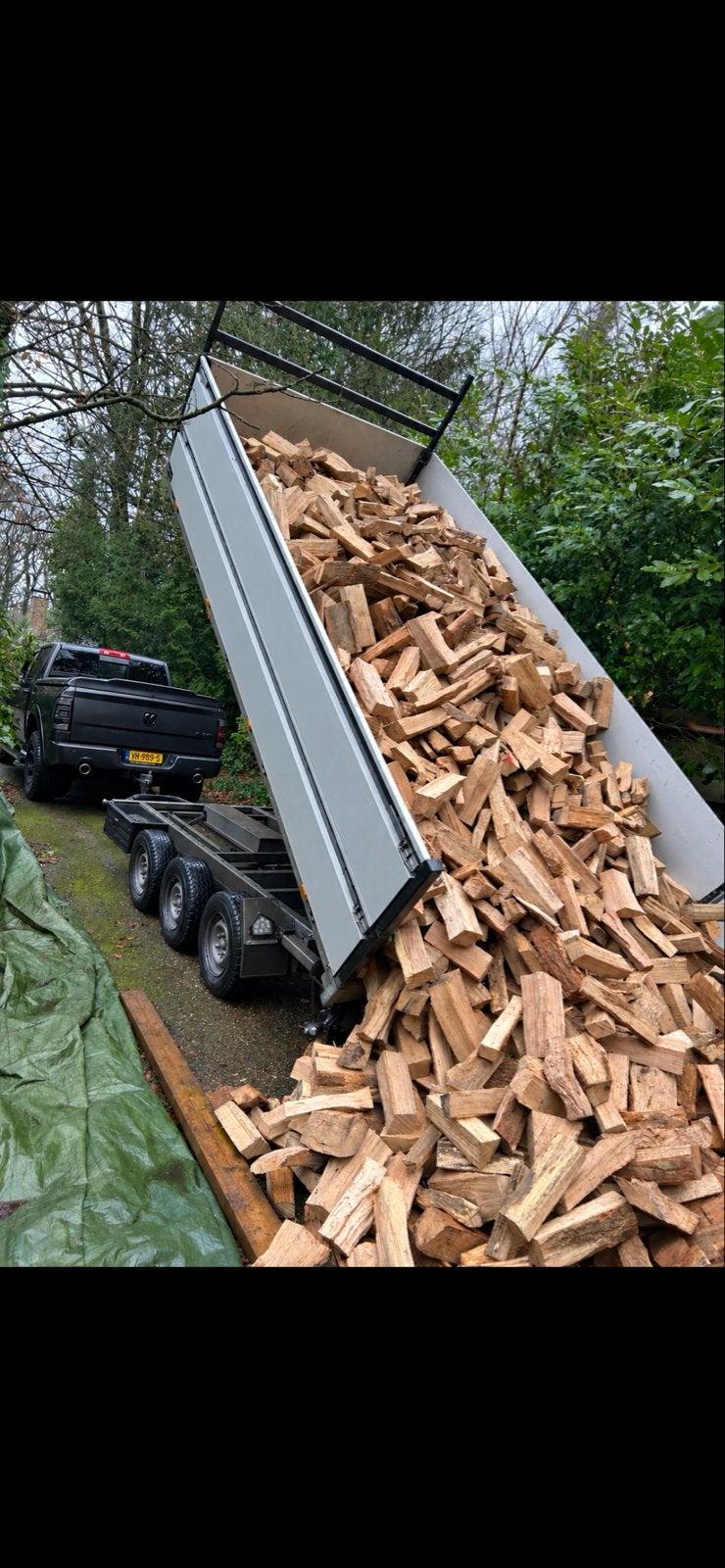 Openhaardhout Te Koop!, Tuin en Terras, 6 m³ of meer, Ophalen, Eikenhout, Blokken