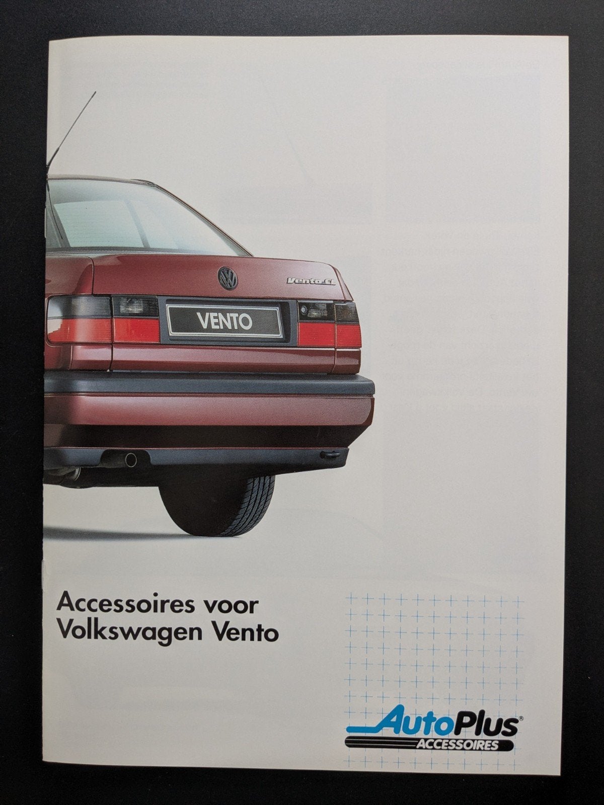 Brochure VOLKSWAGEN Vento Accessoires 1993, Ophalen of Verzenden, Zo goed als nieuw, Volkswagen