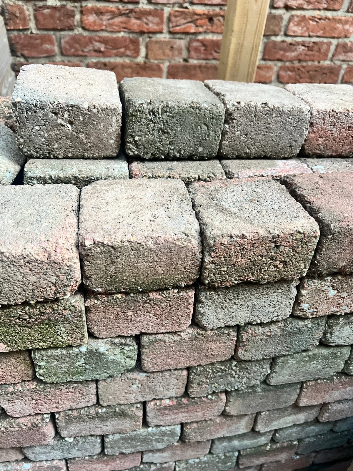 Oud Hollandse stenen 10x10cm 8m2, Tuin en Terras, Ophalen, Zo goed als nieuw, Beton, Klinkers