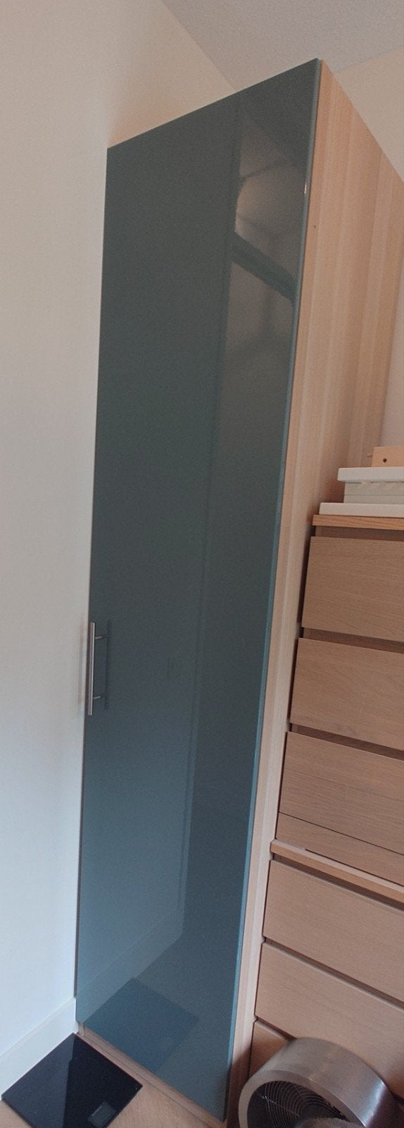 IKEA PAX kast 236 cm hoog met groene deur, Ophalen, 200 cm of meer, Met lade(s), 50 tot 100 cm