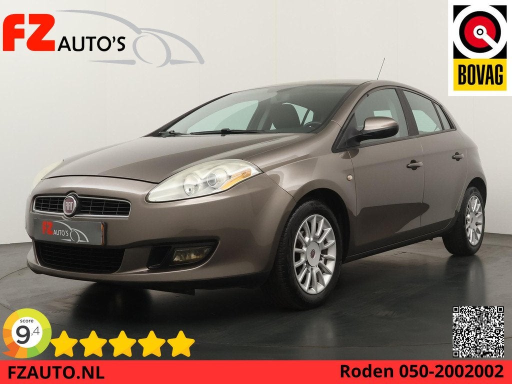 Fiat Bravo 1.4 Edizione Prima - Cruise Control - Airconditio, Auto's, Fiat, Voorwielaandrijving, Gebruikt, 4 cilinders, Bruin