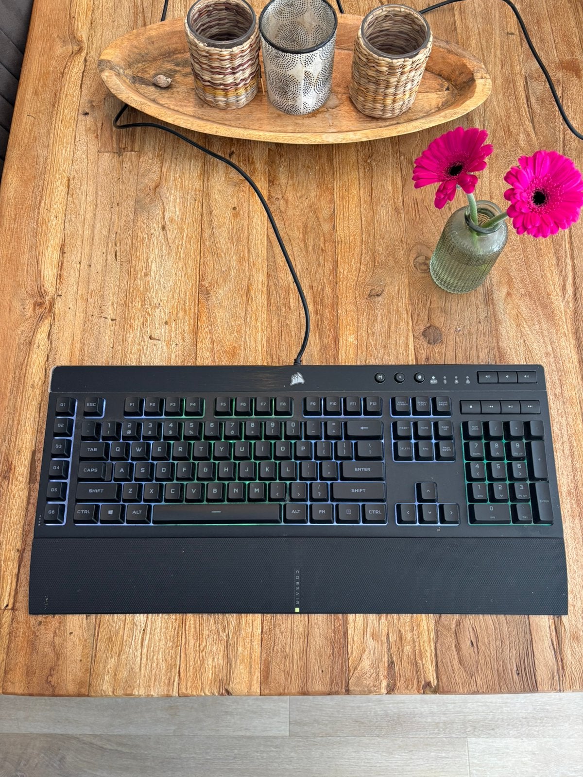 corsair toetsenbord, Ophalen of Verzenden, Zo goed als nieuw, Bedraad