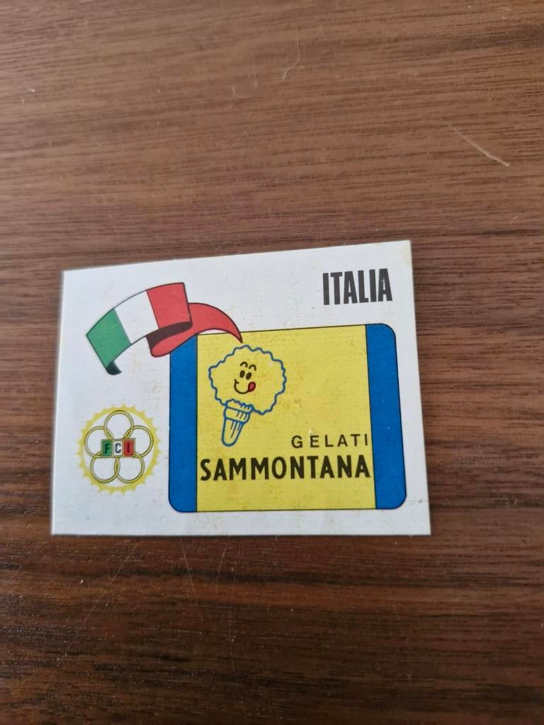 7323 Vintage Samontana Gelati Sticker - Italia, Ophalen of Verzenden, Gebruikt