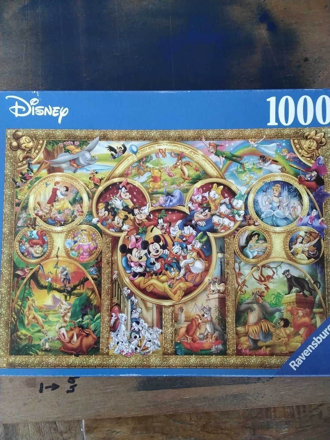 Disney Ravensburger puzzel 1000 stukjes, Ophalen of Verzenden, Gebruikt