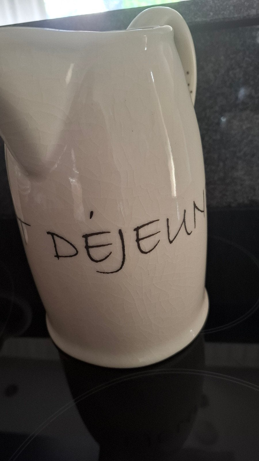 Riviera Maison Petit Déjeuner Melkkan/Sapkan, Overige typen, Ophalen of Verzenden, Zo goed als nieuw, Steen/keramiek