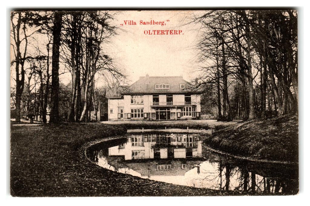 Olterterp, (bij Beetsterzwaag) "Villa Sandberg", Verzenden, Voor 1920, Gelopen, Friesland