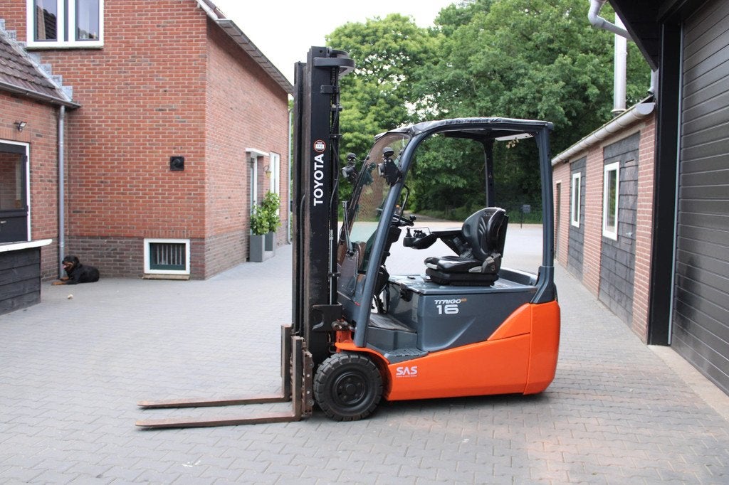 Toyota 8FBET16T heftruck elektrische triplex 6962 uur sidesh, 1000 tot 2000 kg, Elektrisch, Heftruck, Toyota