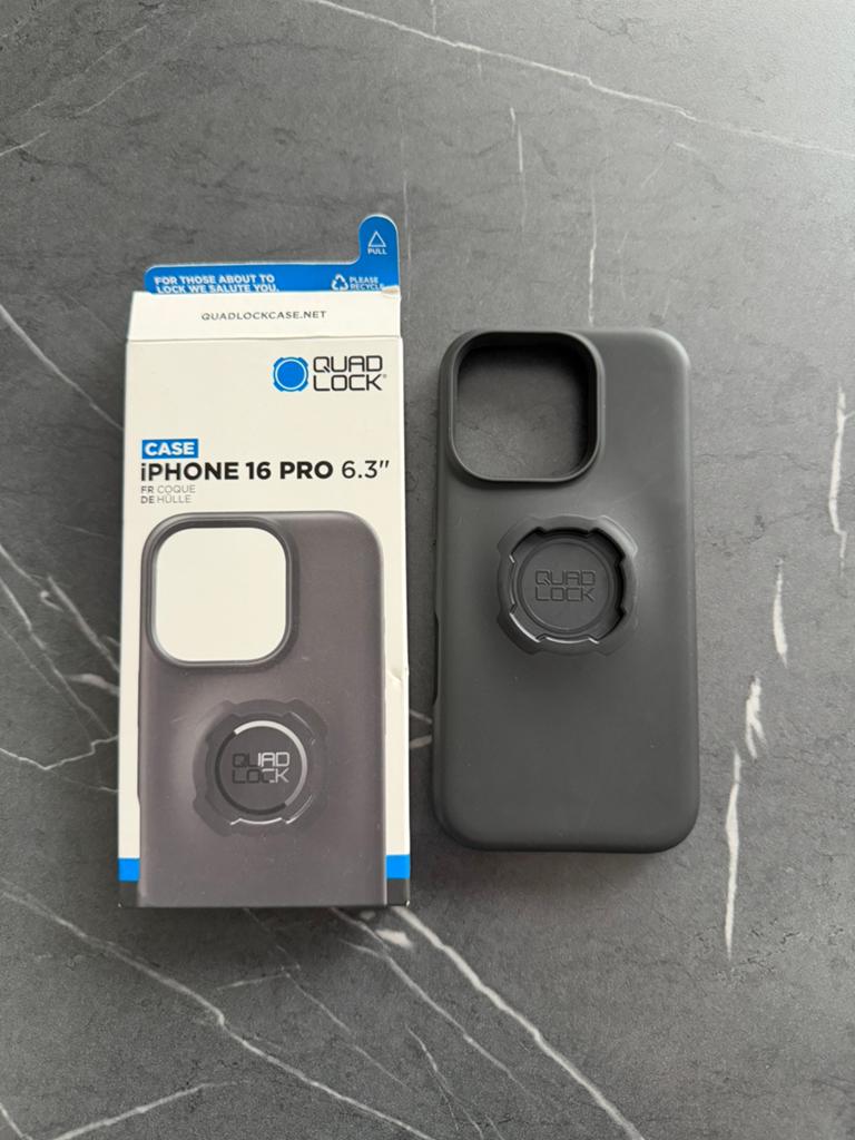 Quad Lock hoesje Iphone 16 pro ZGAN, IPhone 16 Pro, Zwart, Quad Lock, Ophalen of Verzenden