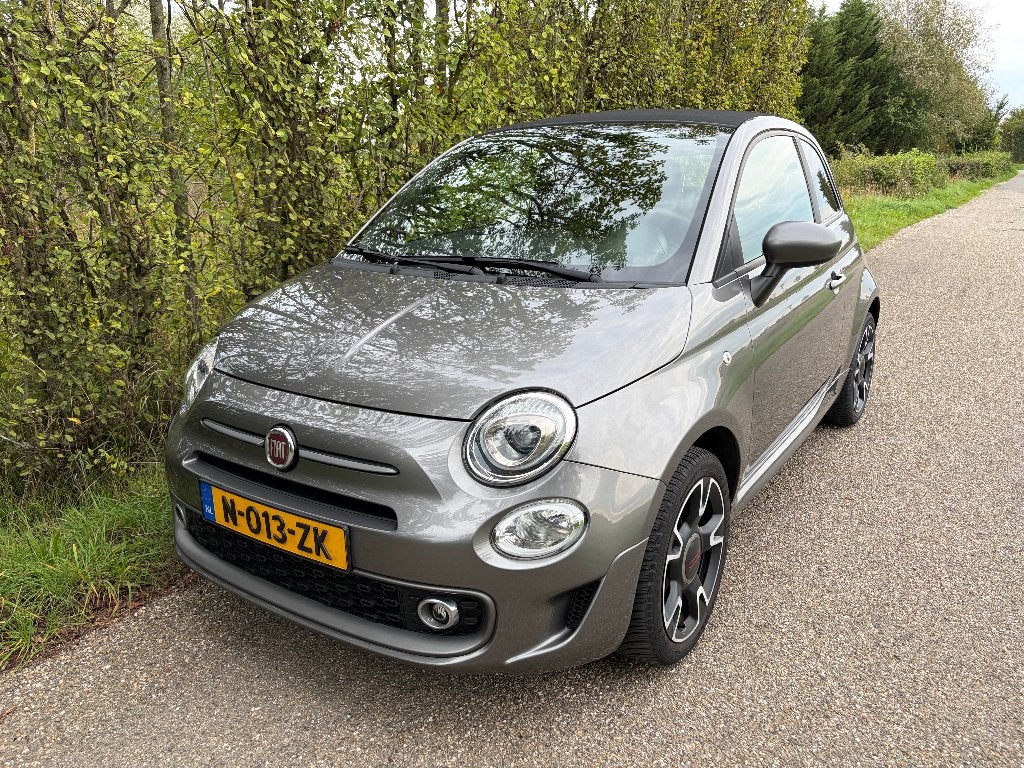 Fiat 500 Cabrio Sport (uit 2019 met 77.000 km), Voorwielaandrijving, 15 km/l, 4 cilinders, 4 stoelen