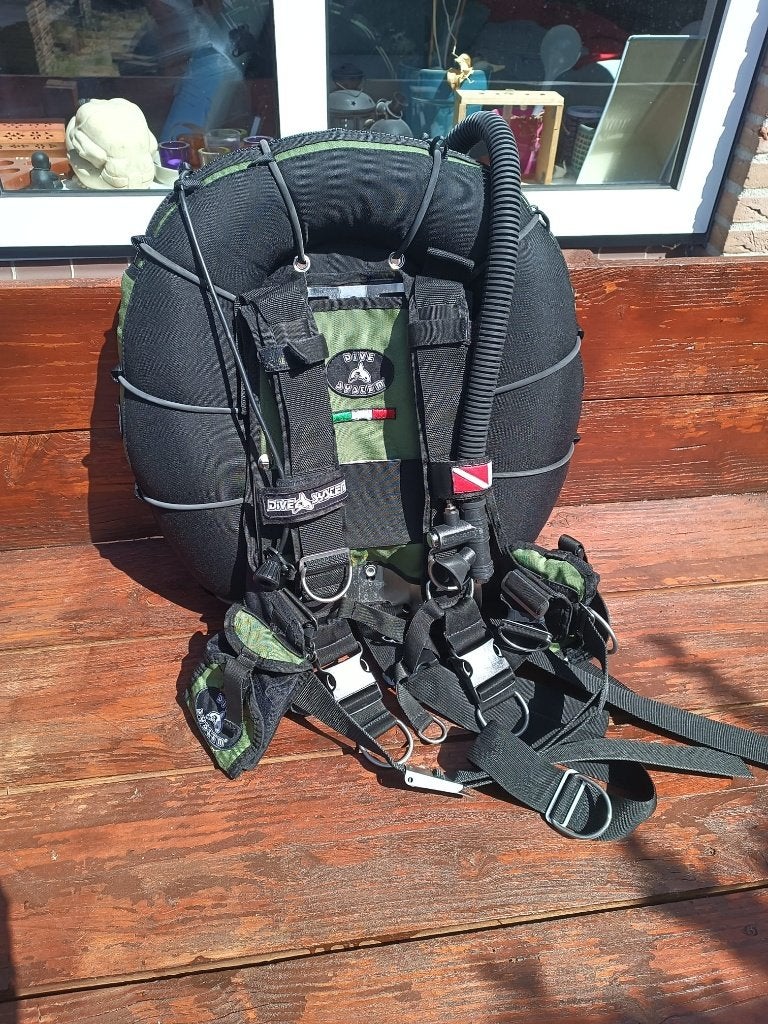 DiveSystem - Wing - Tech Deep BCD - staal backplate, Watersport en Boten, Ophalen, Zo goed als nieuw, Trimvest of Wing
