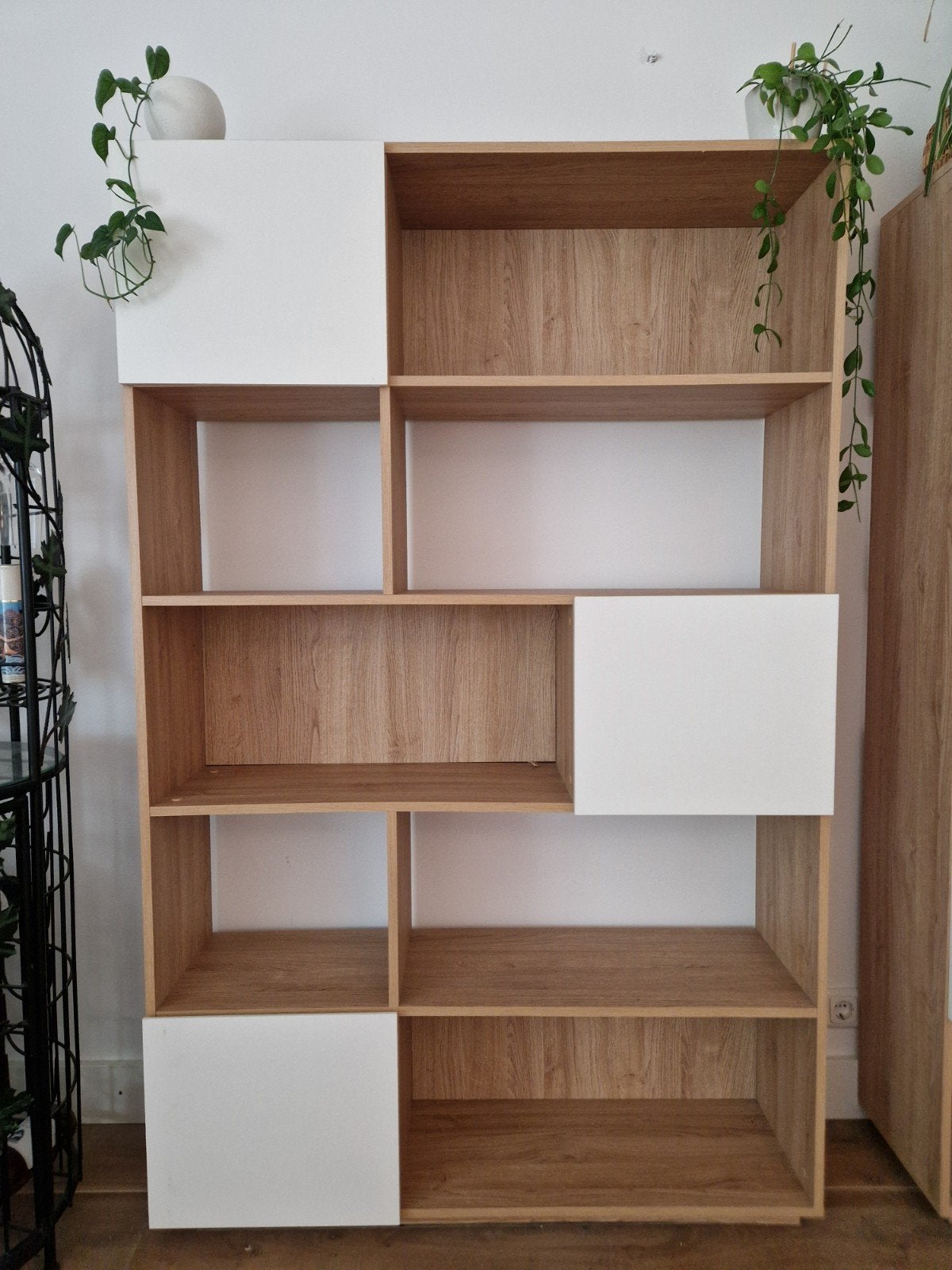Houten boekenkast, Huis en Inrichting, Kasten | Wandmeubels, Ophalen, Zo goed als nieuw, Minder dan 150 cm, 150 tot 200 cm