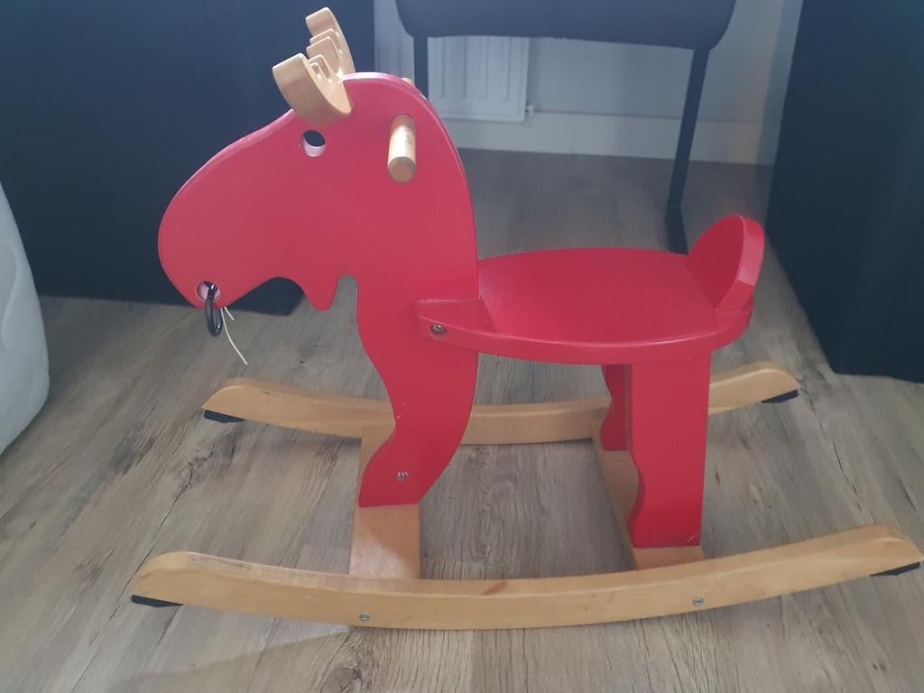 Houten hobbelpaard - GRATIS AFHALEN IN Erp, Ophalen of Verzenden, Gebruikt