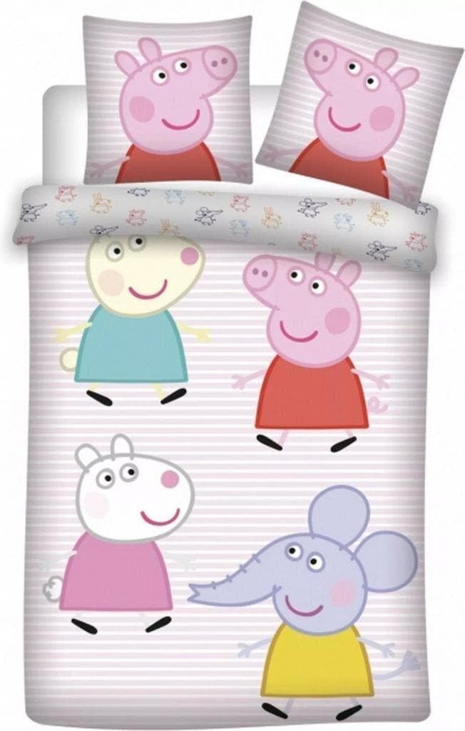 Peppa Pig Baby / Peuter Dekbedovertrek 100 x 135 cm - Katoen, Meisje, Ledikant, Dekbedovertrek, Nieuw