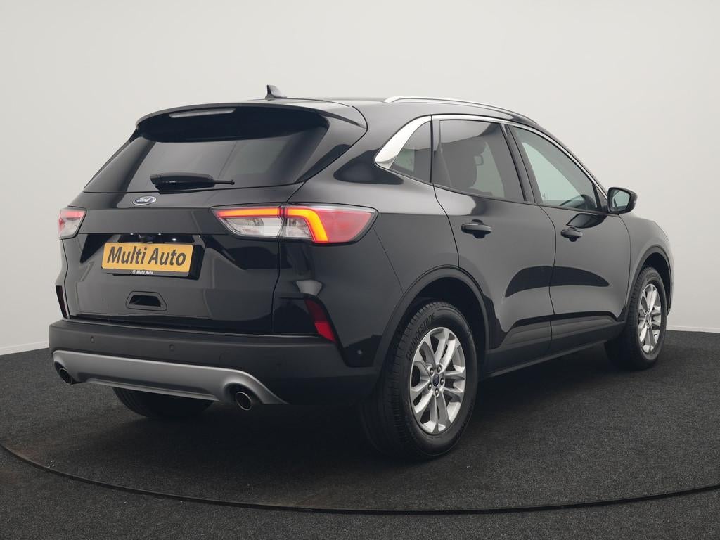 Ford Kuga 2.5 Titanium PHEV 225pk Dealer O.H. | Adaptive Cru, Auto's, Ford, Stof, Gebruikt, Zwart, 4 cilinders