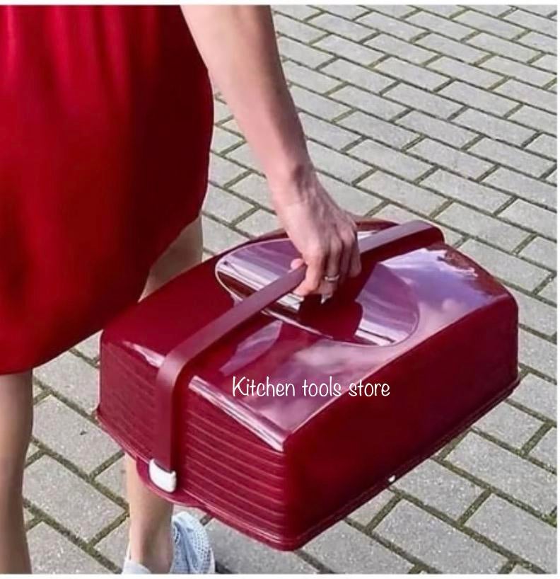 Tupperware partyplateu rechthoek gebakschaal 10L taartdoos, Ophalen of Verzenden, Nieuw, Schaal