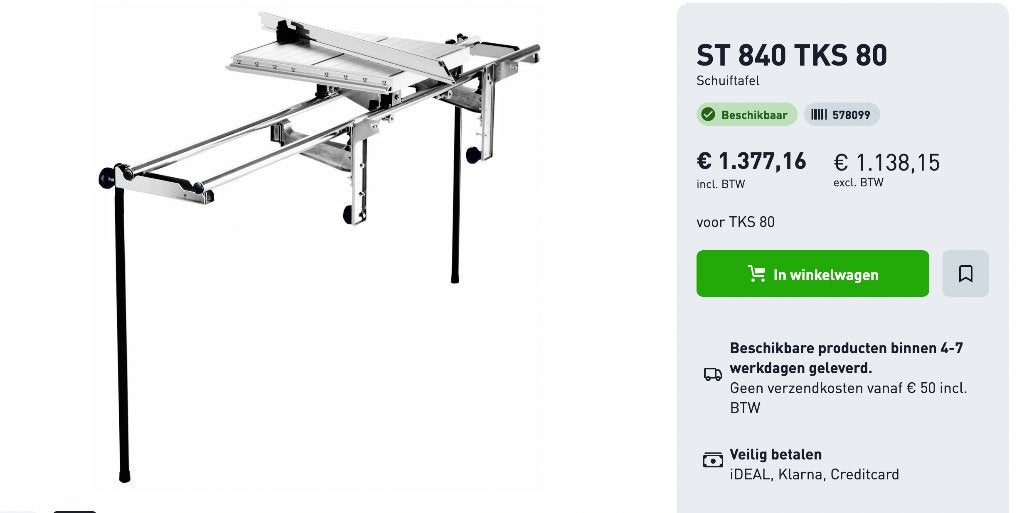Festool cirkelzaag tafel nieuw >7000euro! BIEDEN vanaf 6000, Ophalen, Cirkelzaag, Nieuw, 30 tot 70 mm