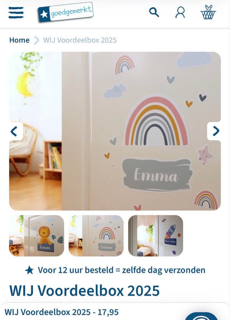 Goedgemerkt Deursticker - Opbrengst voor KiKa, Ophalen of Verzenden, Nieuw, Overige typen