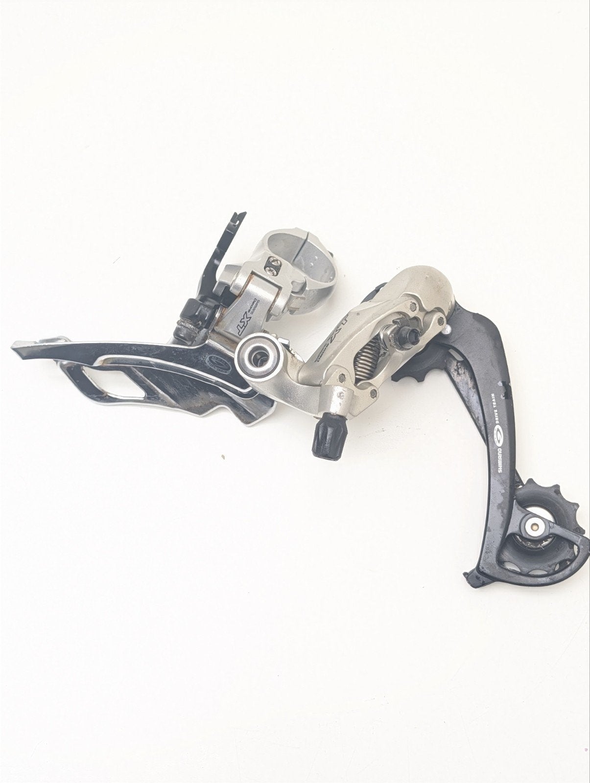 Shimano Deore XT voor+achterderailleur, Ophalen of Verzenden, Zo goed als nieuw, Shimano