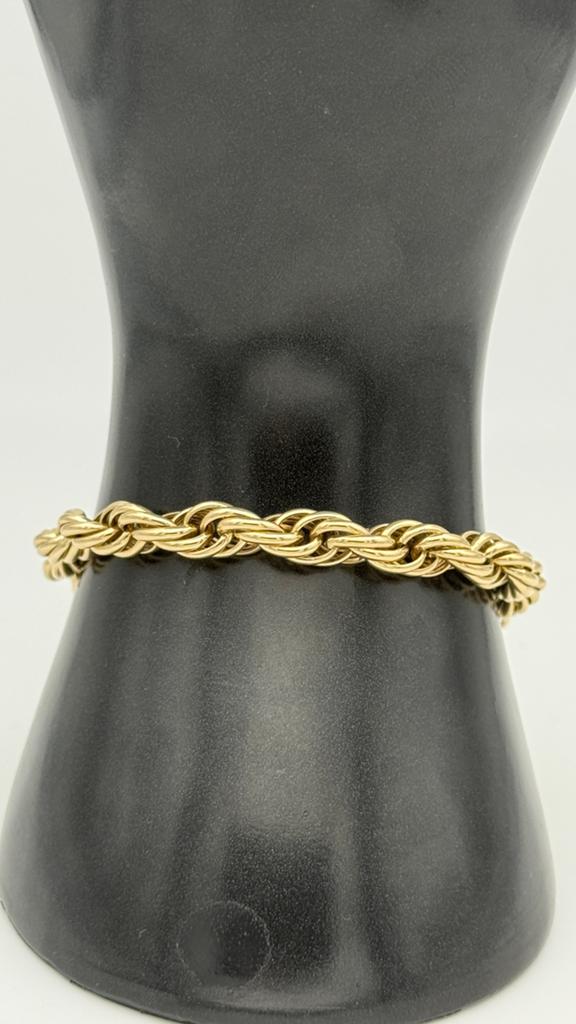 14 karaat gouden rope armband 19 cm, Nieuw, Ophalen of Verzenden, Nvt, Nvt