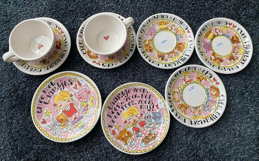 Blond Amsterdam Poppen en Beren Servies - Losse Onderdelen, Gebruikt, Blond Amsterdam, Ophalen of Verzenden, Bord(en)