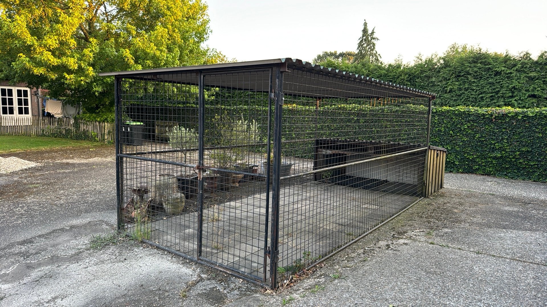 Hondenren / buitenkennel, Dieren en Toebehoren, Hondenhokken, Ophalen, Hondenkennel, 100 cm of meer, 110 cm of meer