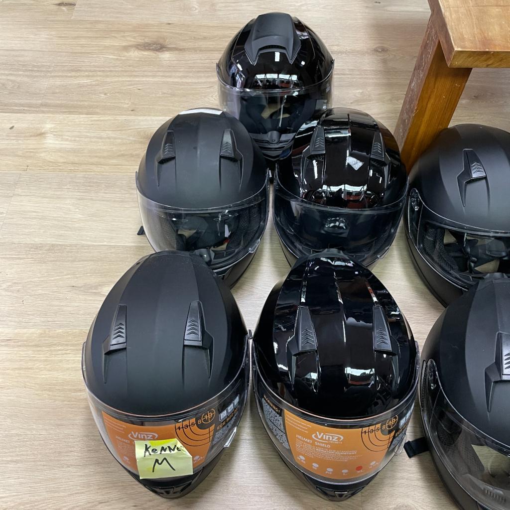 Vinz Scooterhelmen | Diverse Soorten en Maten | Nieuw!/Ongeb, Fietsen en Brommers, Yamaha, Zo goed als nieuw, Support@yamaha.com