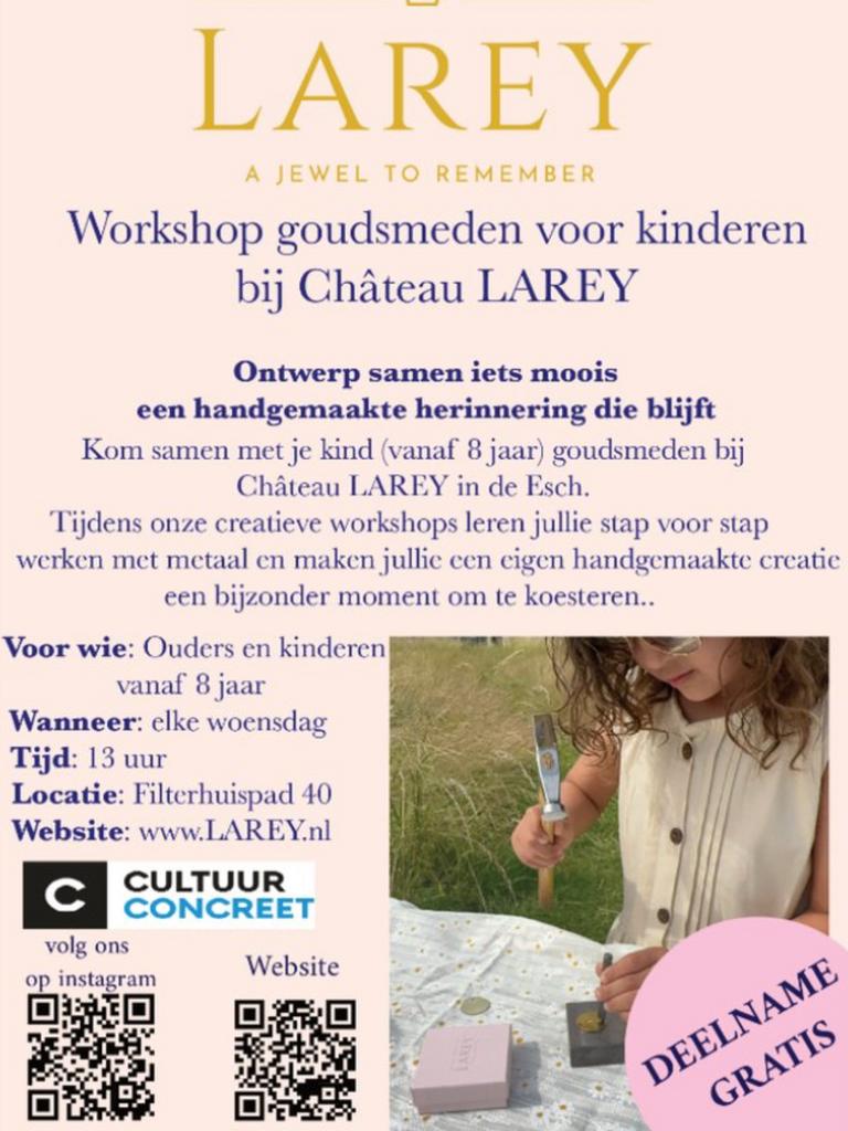 Gratis workshop Goudsmeden, Ophalen