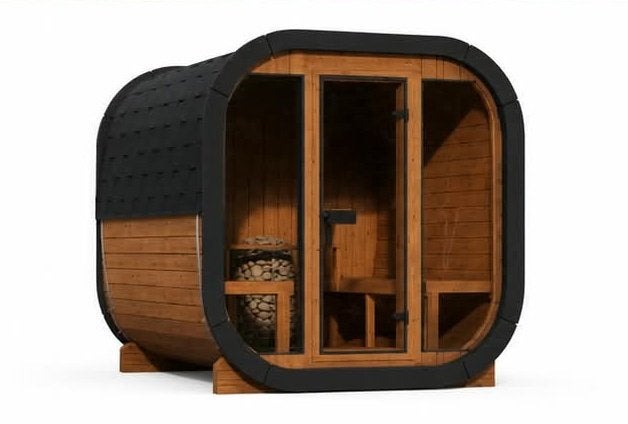 Cube Buitensauna SKOG ÜKS200 Thermowood, Sport en Fitness, Ophalen of Verzenden, Nieuw, Fins of Traditioneel, Complete sauna