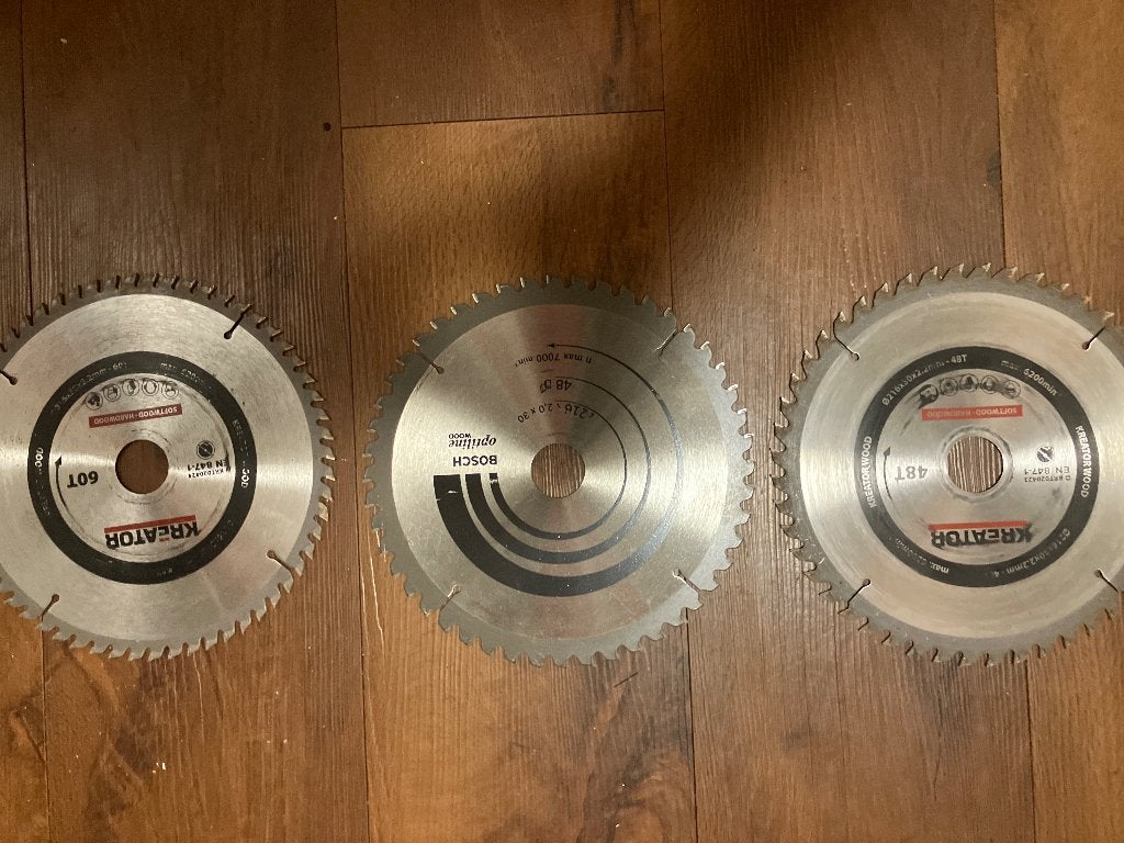 Hout cirkelzaagblad, Cirkelzaag, Ophalen of Verzenden, Zo goed als nieuw, 30 tot 70 mm